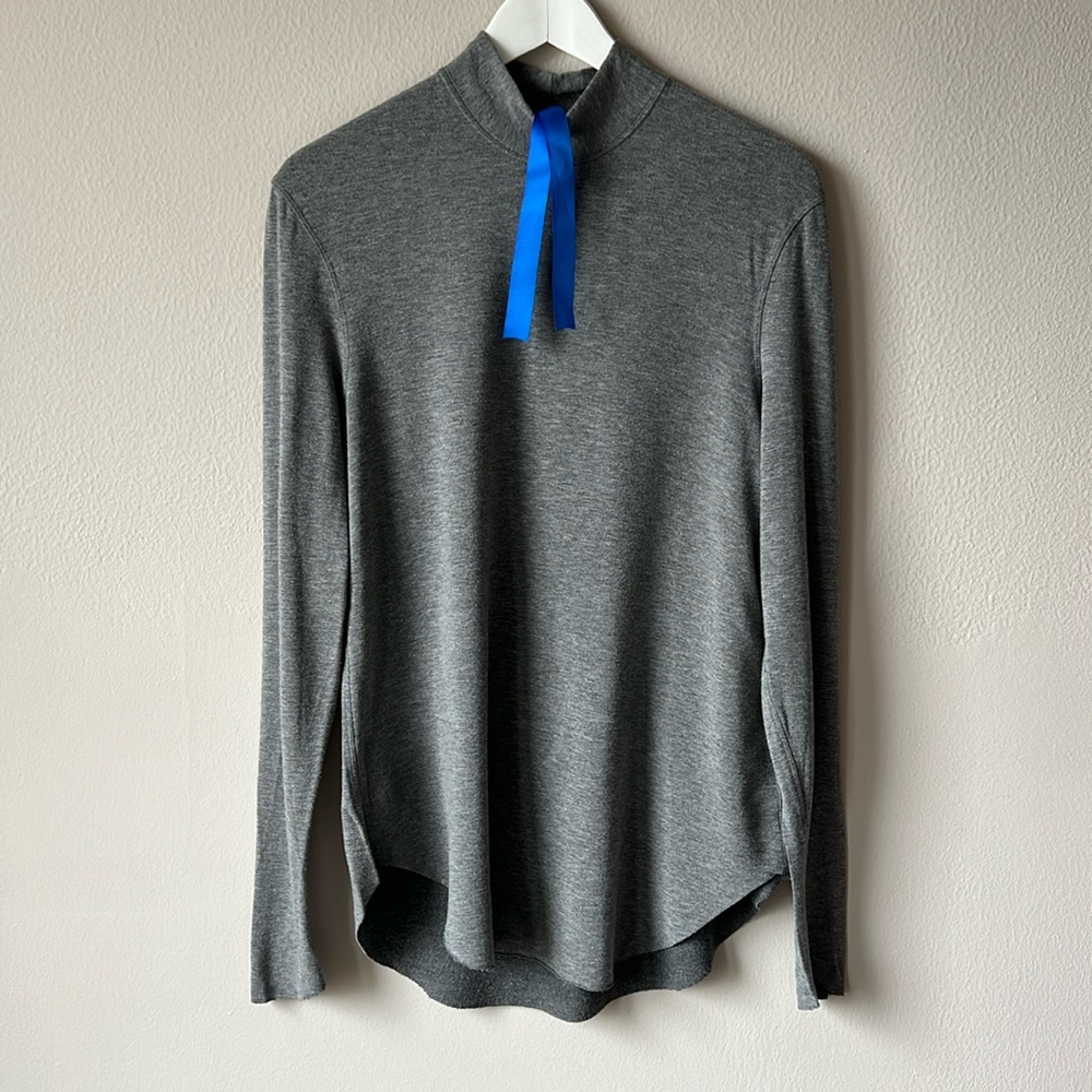 Kit and Ace Ahrens - Brushed Mock Neck in Heather Grey